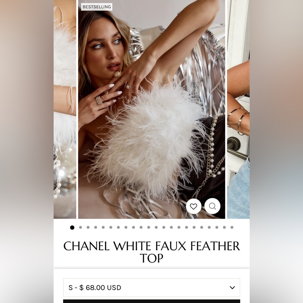 12th Tribe White Feather Top